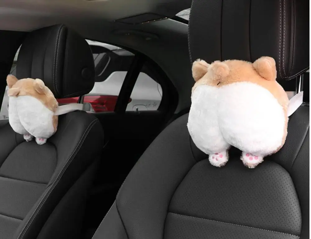 candice guo! cute plush toy lovely cartoon buttock shiba dog belt cover neck pillow soft stuffed cushion birthday Christmas gift | Игрушки и