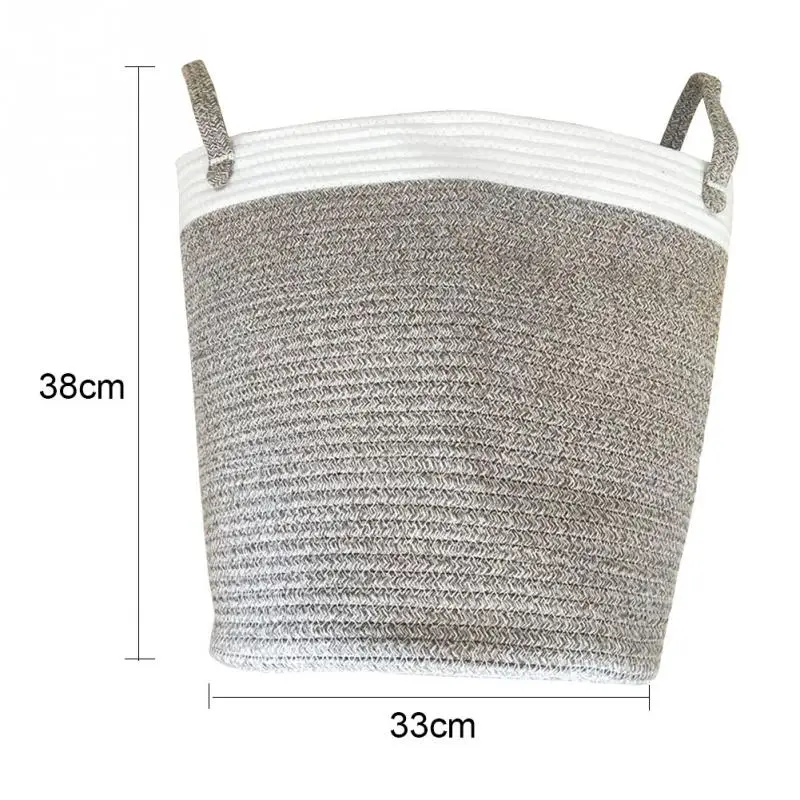 Хлопковая веревка материал высокое качество домашняя корзина для хранения