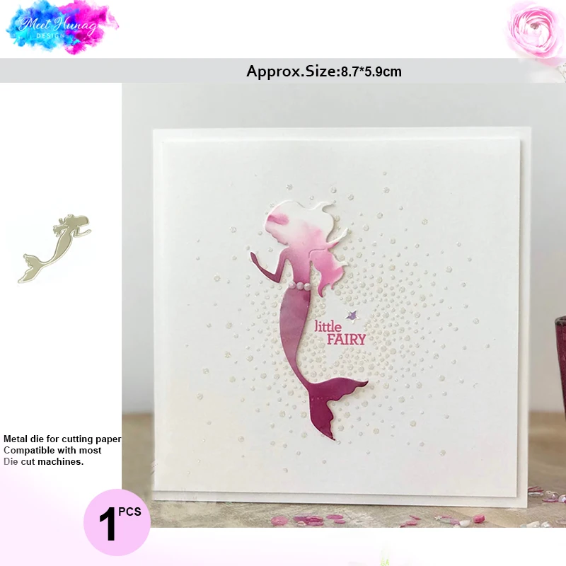 8 7*5 9 см русалка металла резки штампы новый океан трафарет для скрапбукинга