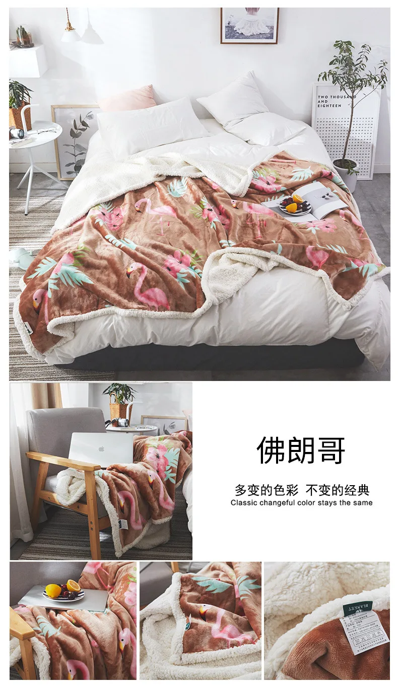 Новое домашнее одеяло в Европейском стиле, camoFleece 200*230 см-кг, зимнее теплое покрывало, рождественское постельное белье со снежинками, флисовое постельное белье