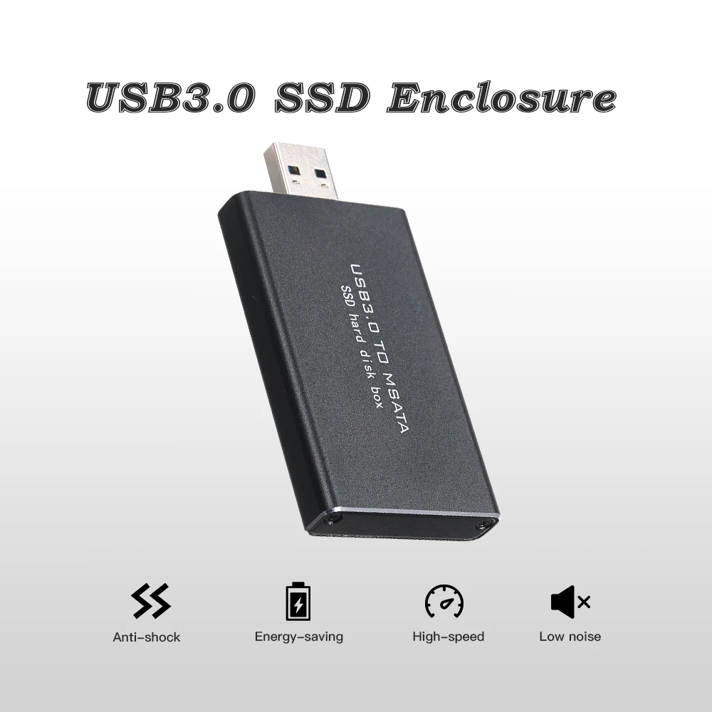 Портативный внешний жесткий диск USB драйвер 2000 для MSATA SSD корпус совместимый с MAC
