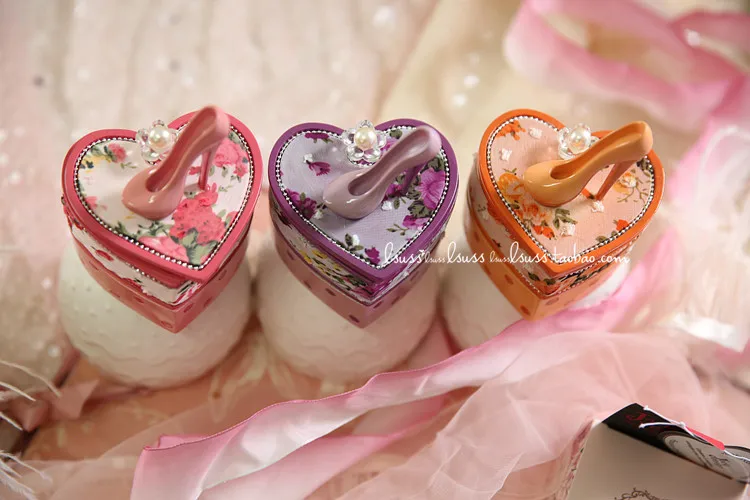 Джеки дизайн высокая пятки украшение оранжевый коробка для ювелирных изделий