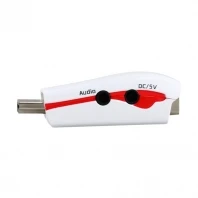 Адаптер HDMI штекер VGA Женский белый и черный цвет с питанием от USB аудио видео|vga