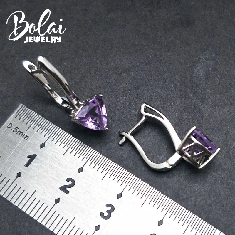 Bolaijewelry серьги из серебра 925 пробы с хорошими серьгами Натуральный Бразильский