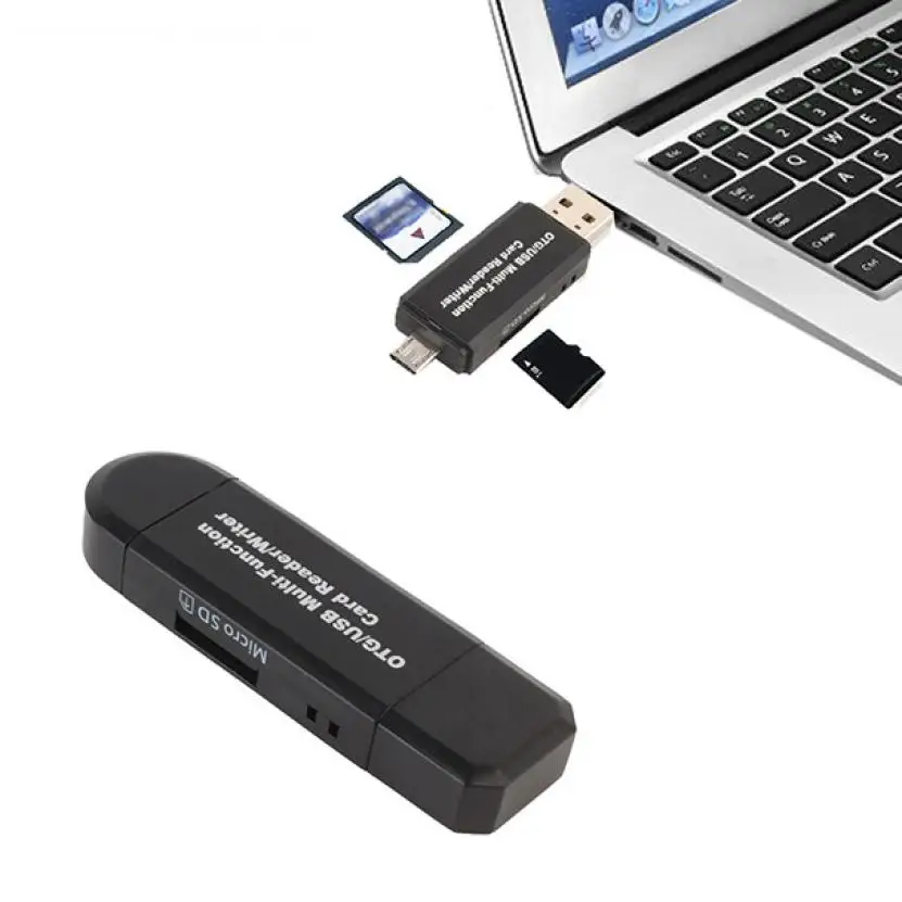 USB 2 0 3 в 1 Многофункциональный кард-ридер SD карта TF тройка OTG Смарт-кард-ридер