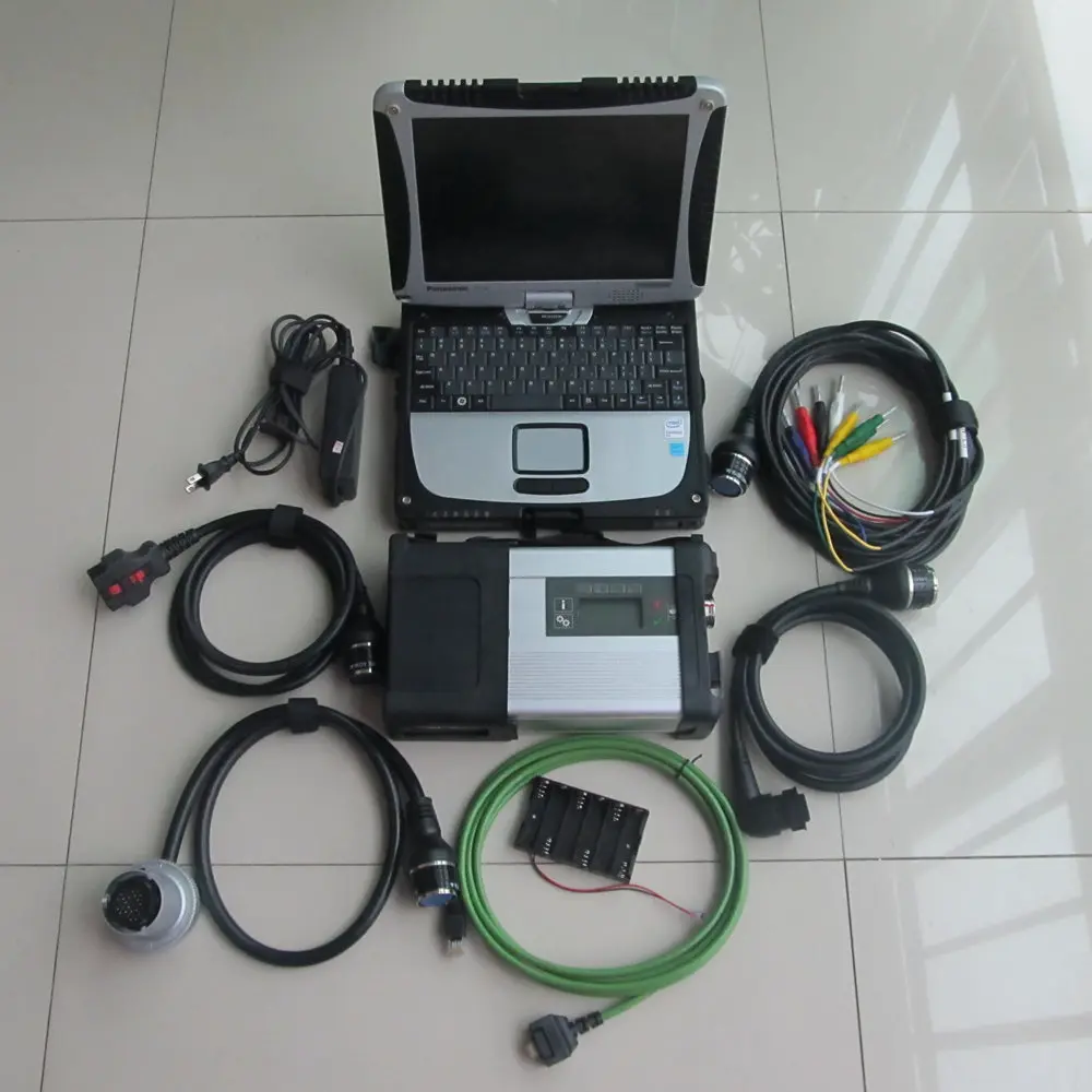 

super mb star diagnostic tool mb star c5 with laptop cf-19 install with 320gb hdd 2021.06v software full set for sd c5