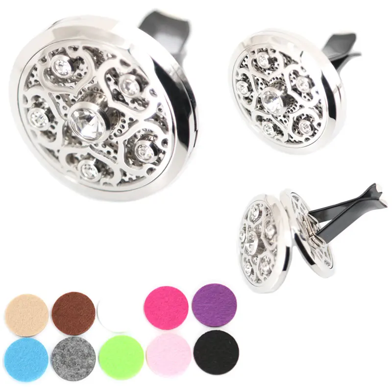 Аксессуары для автомобиля серебряный кристалл 38 мм диффузор из нержавеющей