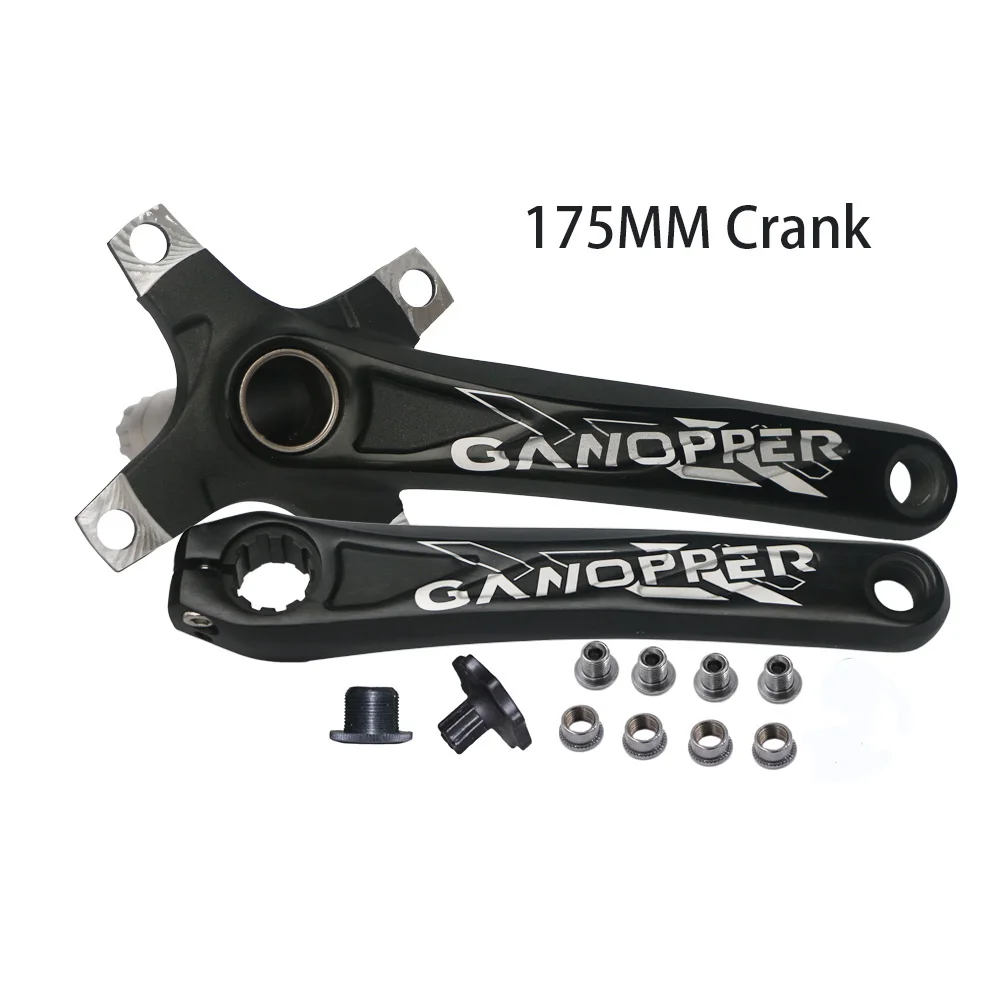 175mm crank 104BCD MTB Горный шоссейный велосипед crankset 172,5/175 мм BMX велосипедный Кривошип набор нижняя часть 68BB 10 S бензопилы подходит shimano deore Alivio часть - Цвет: 175mm crank