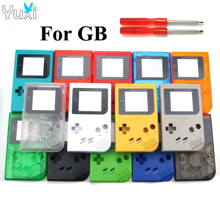 YuXi новый пластиковый корпус чехол для Gameboy Classic консоли Nintendo GB с отвертками |