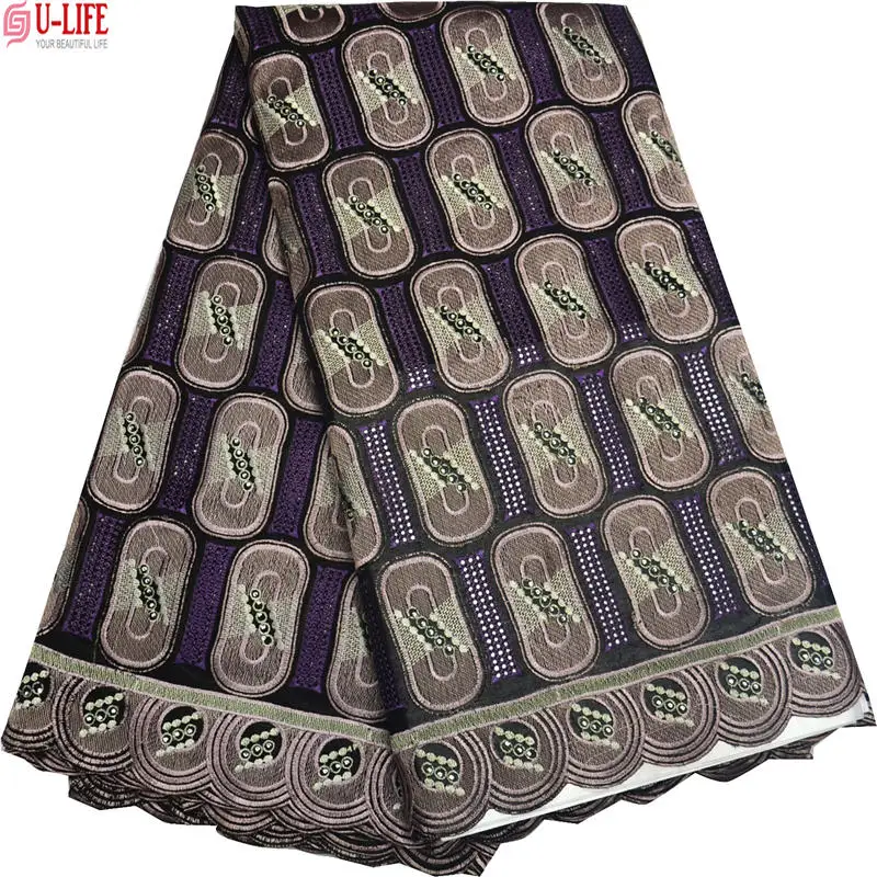 2020 African Swiss Voile Lace Women Wedding Dress High Quality Eyelet 100% Cotton Laces In Switzerland BG-098 | Дом и сад