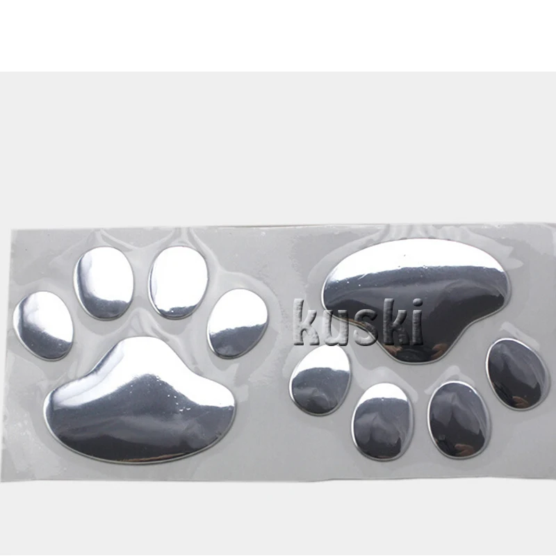 2pcs Bear Paw 3D Cartoon Car Stickers For Chevrolet Cruze Aveo Captiva Lacetti TRAX Sail Epica Buick Excelle Encore | Автомобили и