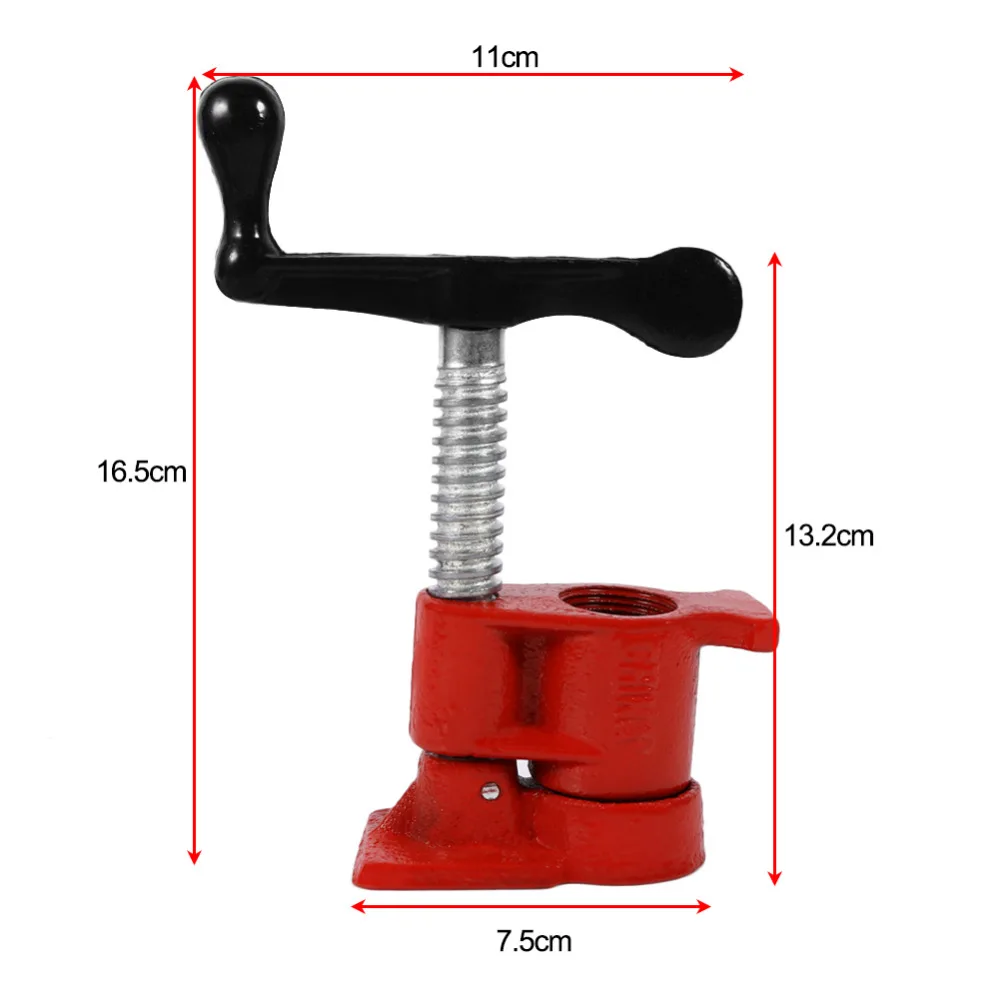

4 Set 3/4 Inch Metal Clamp Set Quick Release Heavy Duty Wide Base Iron Clamp Set Woodworking Workbench Hardware