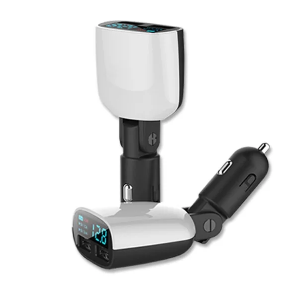 Сута 10 шт. Dual USB 3.4a LED Дисплей Напряжение Мониторы автомобиля Зарядное устройство