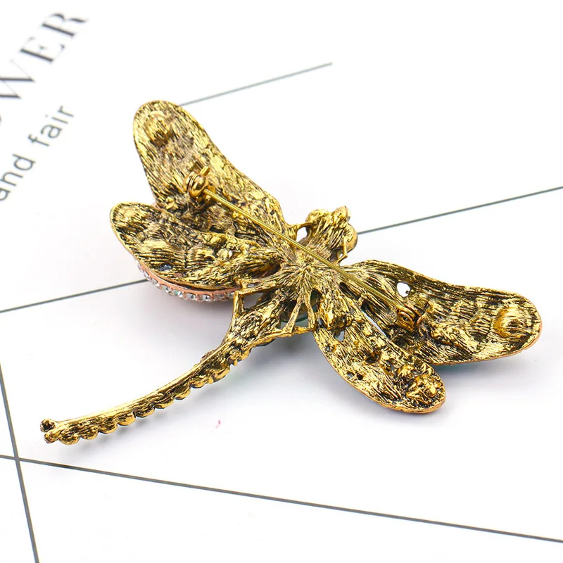 Dream Candy Exquisite Crystal Dragonfly Brooches for Women Colorful Rhinestone Brooch Pin Fashion Jewelry Coat Accessories 2019 | Украшения
