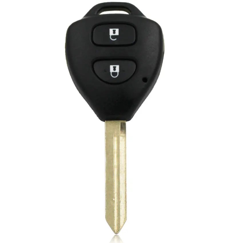 2 кнопки дистанционного ключа оболочки чехол Fob для Toyota Auris Corolla Verso Yaris TOY47 Uncut