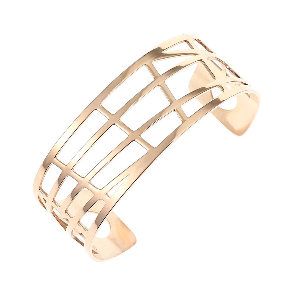 Legenstar Bangles For Women Hollow Stainless Steel Rose Gold Cuff Bracelets&ampBangles Bijoux Manchette Femme Bracelet Pulseiras | Украшения