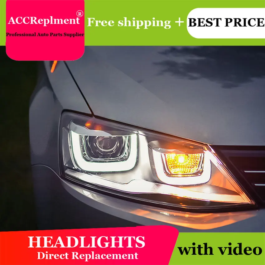 Автомобильные фары PRO 2011 2012 2013 2014 для vw jetta Стайлинг автомобиля U