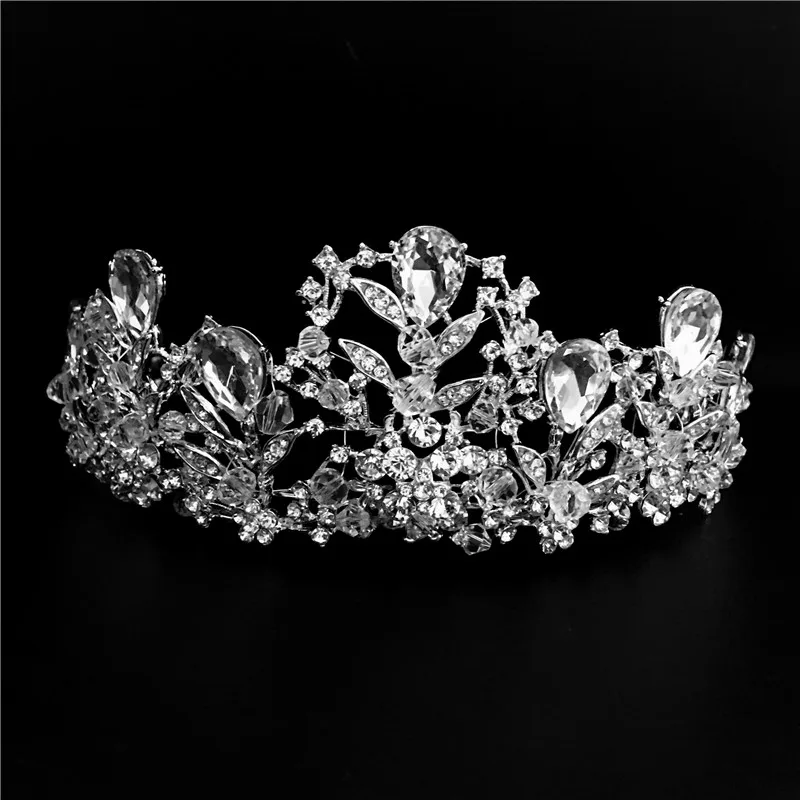 bride wedding crown hair jewelry bijoux women Tiara Headband head crystal rhinestone accessories tiara noiva | Украшения и