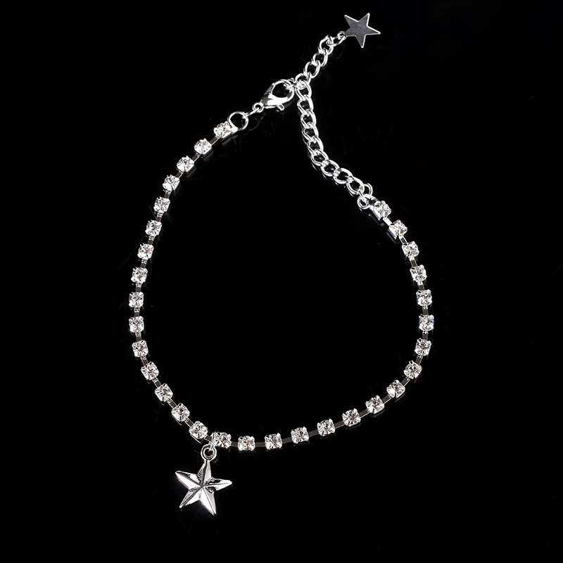 New Ankle Bracelets For Women Copper Cubic Zirconia Chains Female Trendy Jewelry Ladies Anklets Foot Accessories | Украшения и