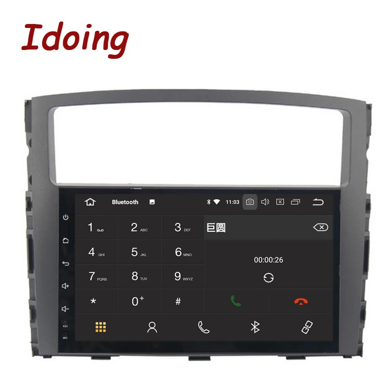 Idoing 1Din 9 дюймов Android 6 0 Fit MITSUBISHI PAJERO V97 V93 2006 2011 32 г Встроенная память автомобиль