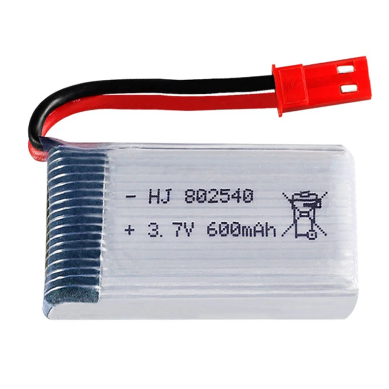 3 7 в 600 мАч 802540 литий полимерный аккумулятор SYMA X5C X5SW rc Quadrocopter Skytech M68 Drone 509 510 FX085C2