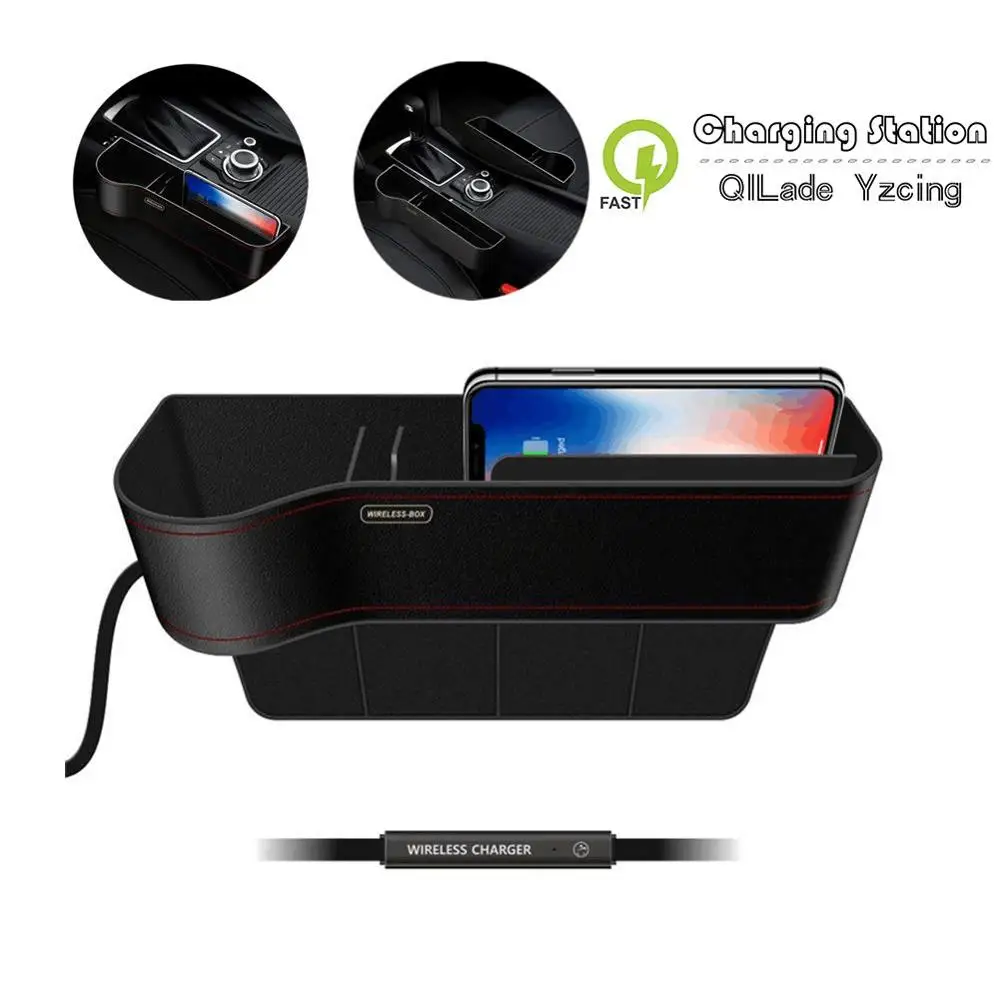 Беспроводная зарядная станция Protefeuille Qi для автомобиля Samsung Galaxy S8 S9 S10 S7 S6 Edge Plus Note 8