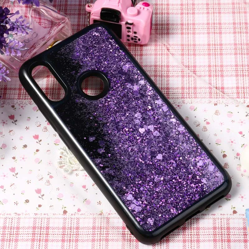 Purple 002 Чехол для Xiao mi Red mi Note 7 K20 Pro 7A 6A чехол с блестящей жидкостью Xio mi 9T 9 8 SE A2 Lite A1 mi x 3 5A Prime 4X S2 5 Plus 6 3 4 - Цвет: Purple 002
