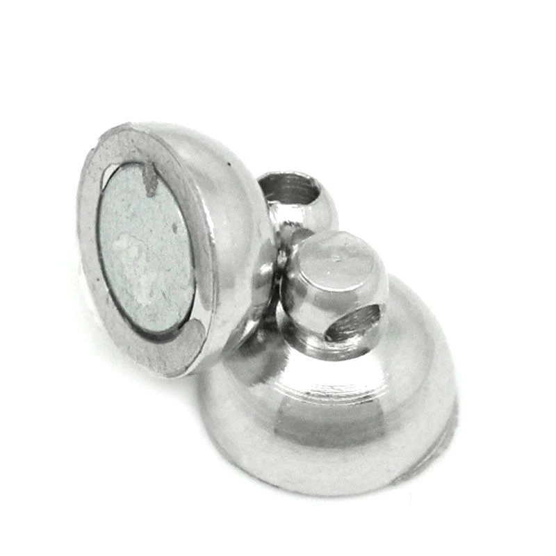 20 комплектов магнитных застежек серебристого цвета 11x6 мм (3/8 &quotx2/8&quot)|magnetic clasps|silver