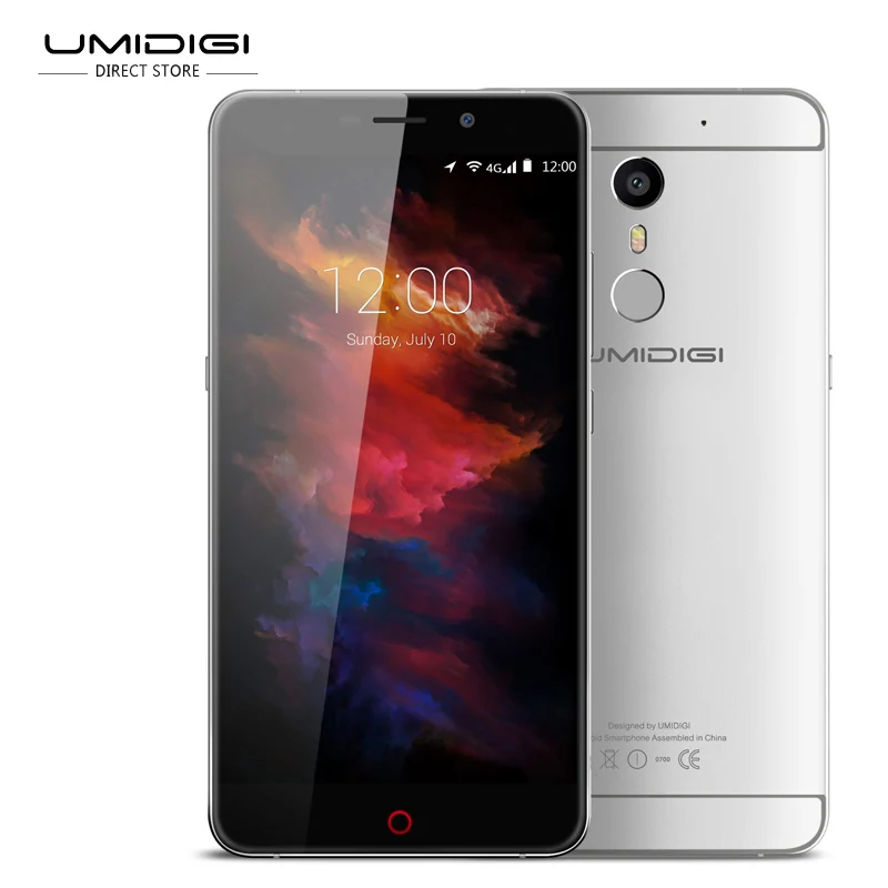 Umidigi Макс смартфон 5.5 'ɿHD MediaTek helio P10 Octa core Android 6.0 4000 мАч 3 ГБ + 16 13MP 1080 P отпечатков
