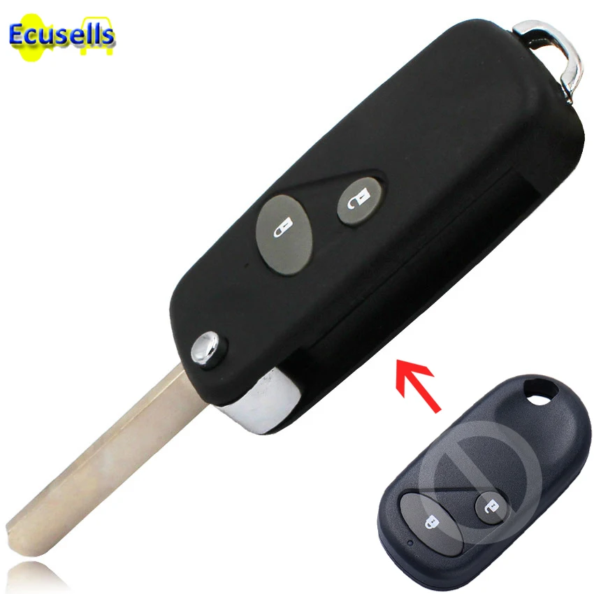 Складной пульт дистанционного управления с 2 кнопками брелок для ключей чехол Honda