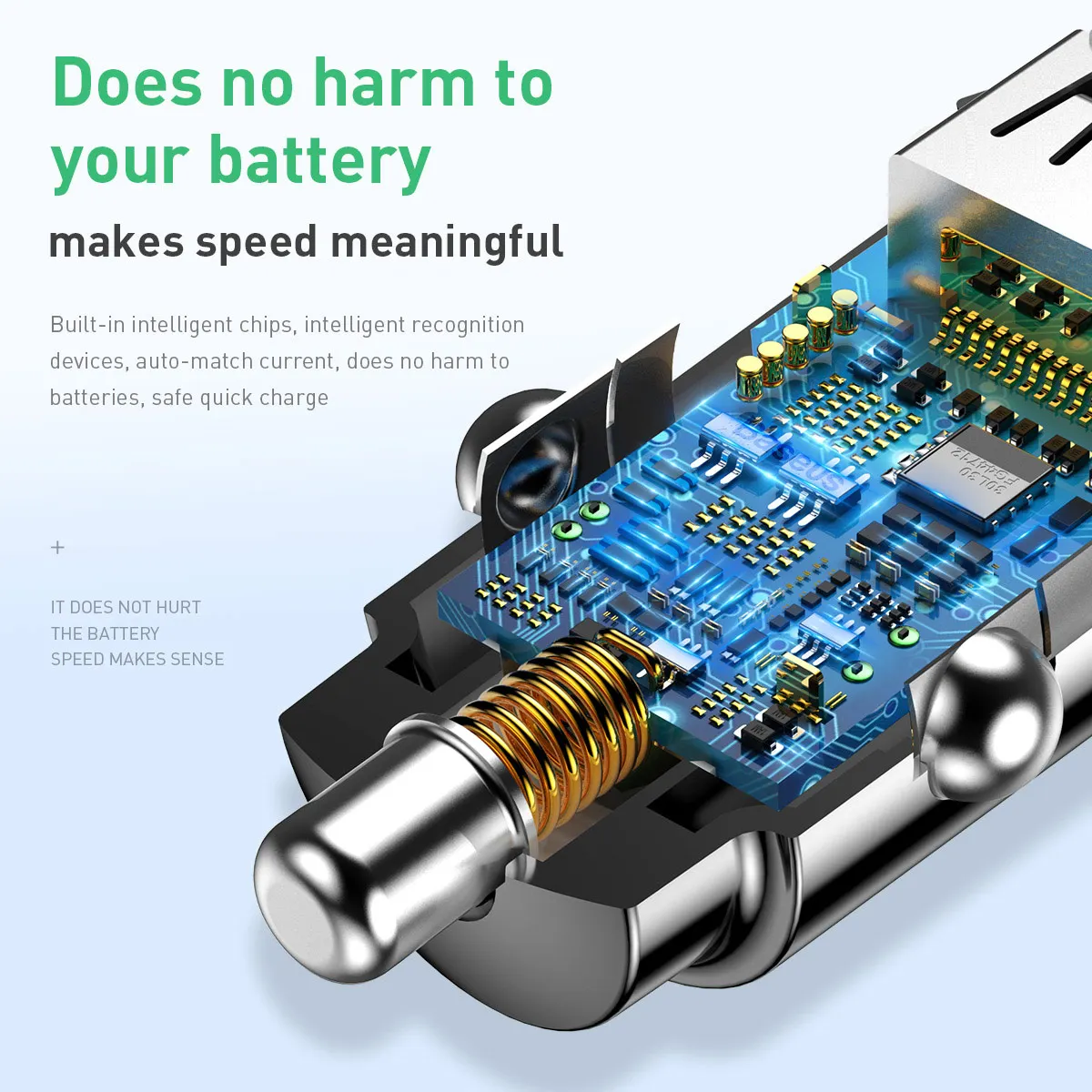 Автомобильное зарядное устройство Baseus Mini USB быстрая зарядка 3 0 автомобильное для