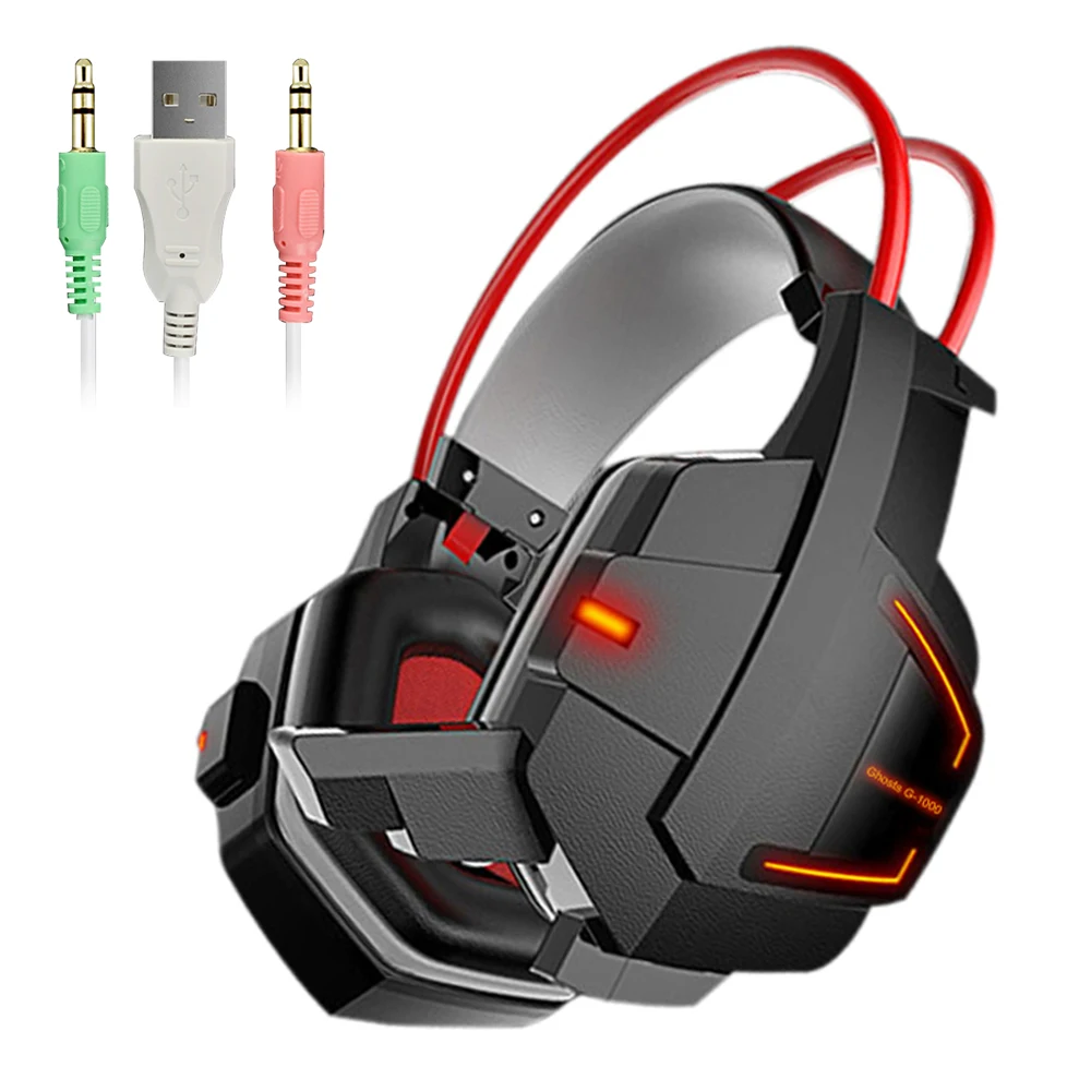 LOPPO Игровые наушники для компьютера Проводные глубокие стерео басы