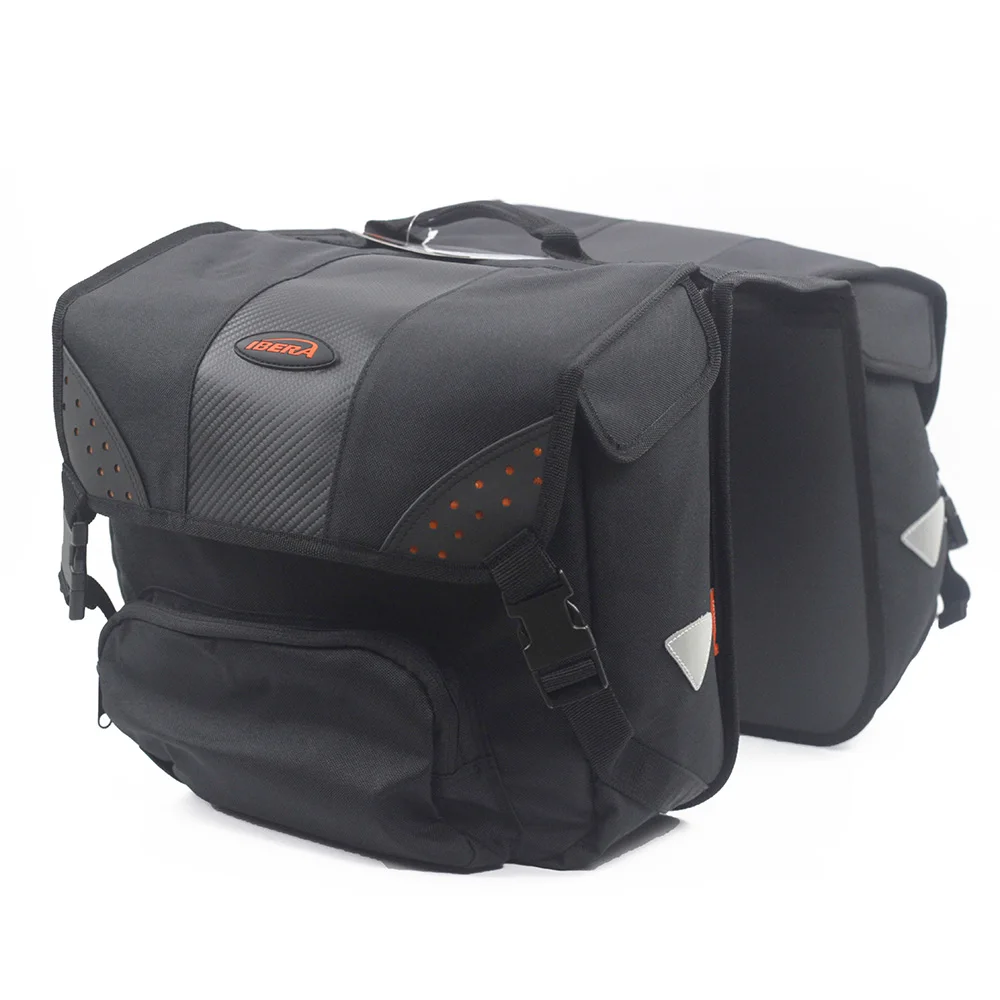 Сумка IBERA Bike Touring Pannier с боковым креплением, MTB Road, задняя стойка для хранения багажа, сумка на заднее сиденье, сумка-переноска, светоотражающая, водонепроницаемая