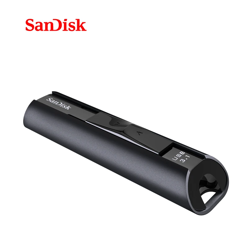 SanDisk Экстремальный ультра скоростной USB 3,1 твердотельный флеш-накопитель 128gb 256gb USB3.0 Флешка металлическая карта памяти шифрование u-диск