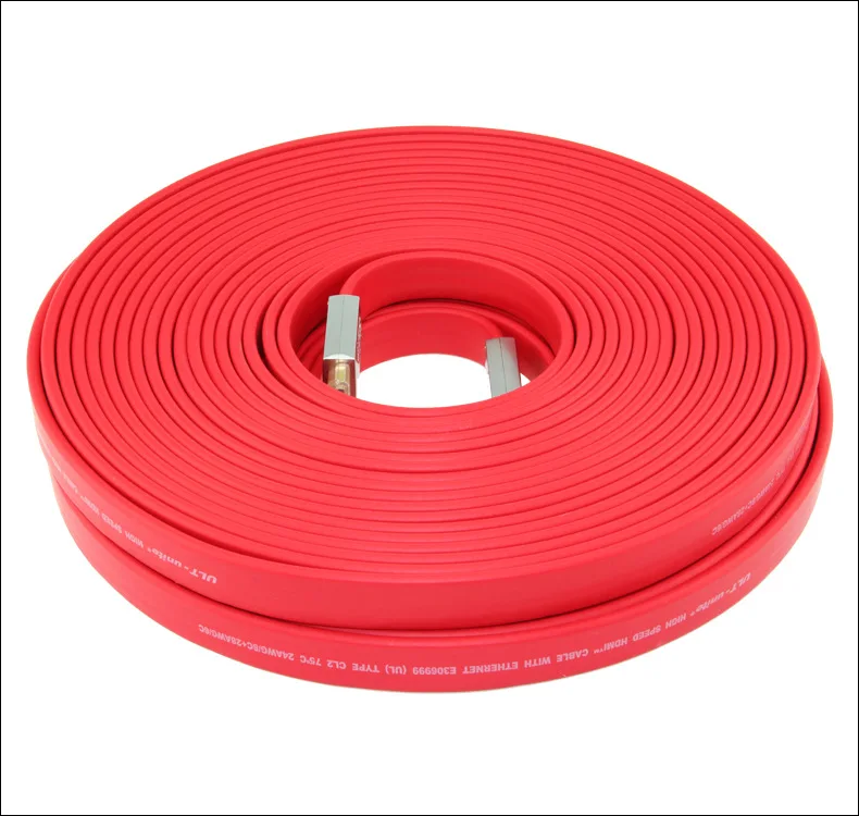 

HDMI 2.0 Flat Long Cable Wire Male To Male Engineering Cord 25m 30m 40m 50m 4K*2K Standard Certified 25 30 40 50 meters , By DHL