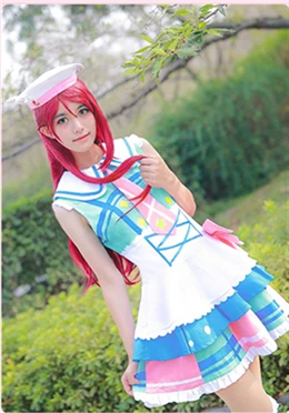 Обувь в стиле аниме «Живая любовь! Sunshine Aqours 1 первый всех членов пение песня косплей костюм вечерние Хэллоуин и Рождественская форма женское платье - Цвет: Sakurauchi Riko