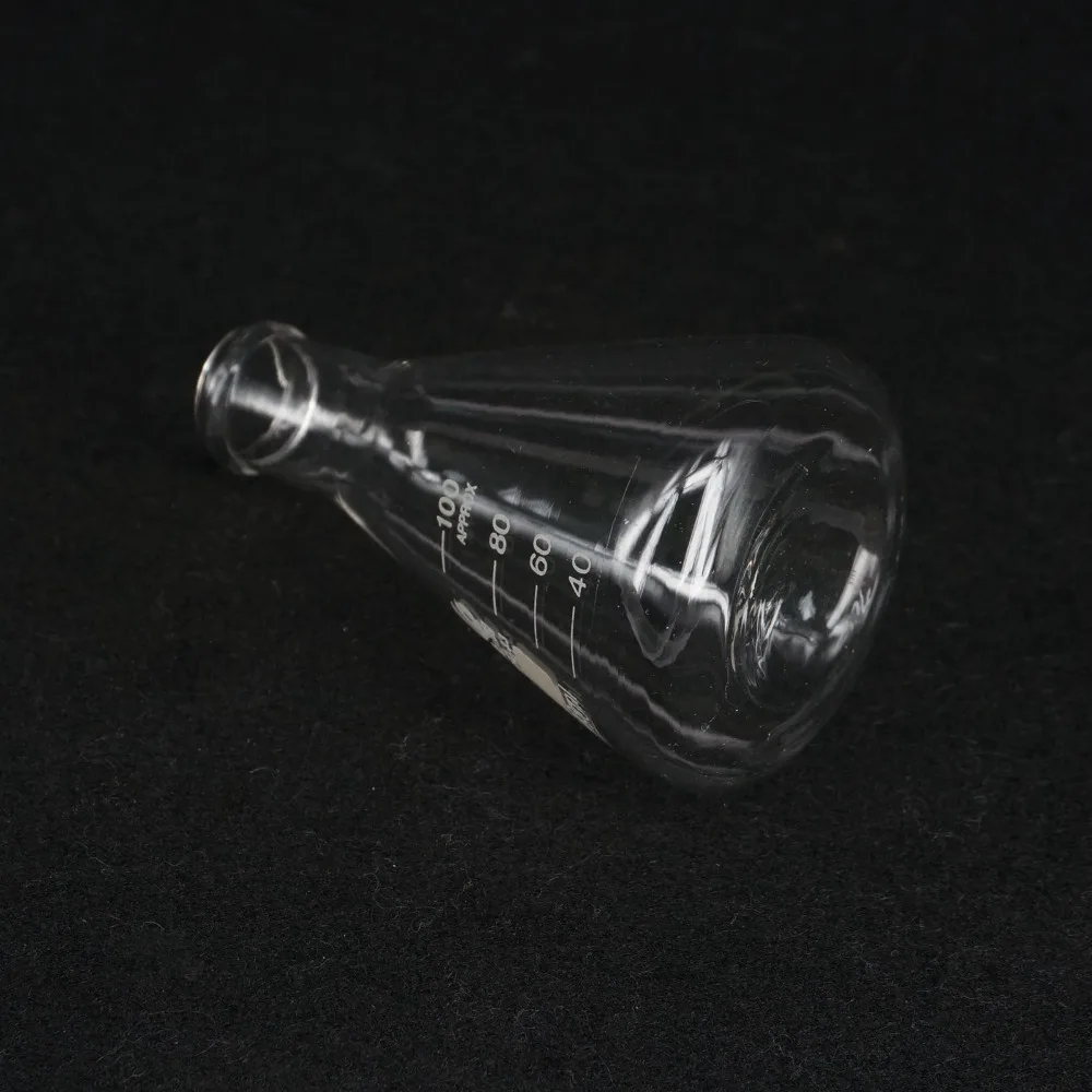 Коническая фляжка Erlenmeyer g3 3 лабораторные принадлежности из силикатного стекла 100