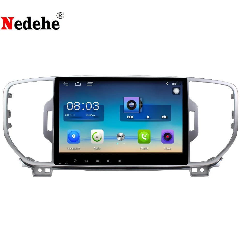 Автомобильный dvd плеер 2 Гб + 32 ГБ 9 дюймов Android 8 1 для KIA sportage 2016 2017 автомобильный ПК