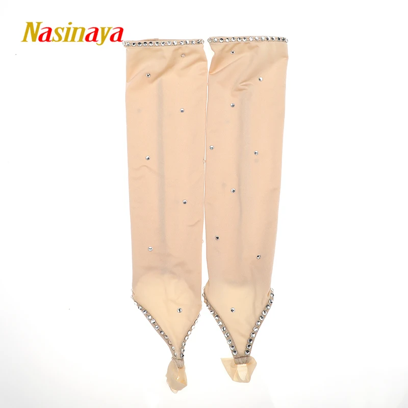 22 Colors Long Sleevelet Middle Finger Gloves Figure Skating Ice Training Exquisite Safety Child Adult Shiny Rhinestone 3 | Спорт и