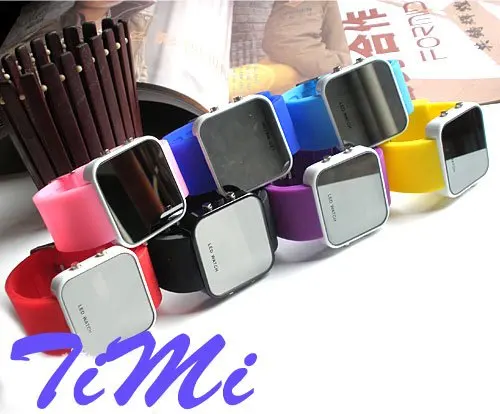 Новые стильные светодиодные цифровые часы skyblue спортивные Силиконовые часы|watch