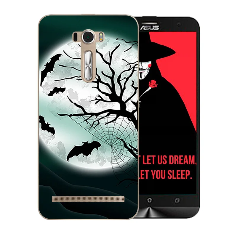 Чехлы для телефонов Asus ZenFone 2 Laser ZE550KL Space Moon Pattern Мягкий чехол 5 дюймов Zenfone Ze551kl Z00LD