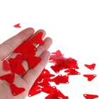 100 шт.лот пластиковые красные сердца 21 мм 16 мм форма блестящий аксессуар для приманки ложка рыболовный крючок приманка ложка рыболовный крючок