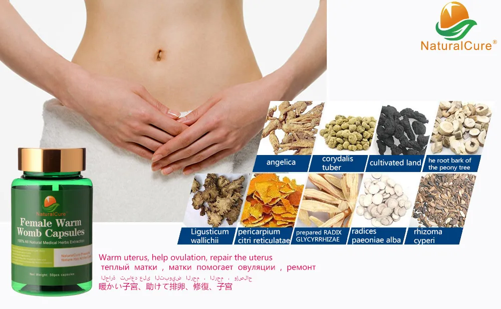 

NaturalCure Cure Female Infertility Capsules, Plants Extract Pills for female, Cure MC Pain and Regulate Ovulation, 50 pcs
