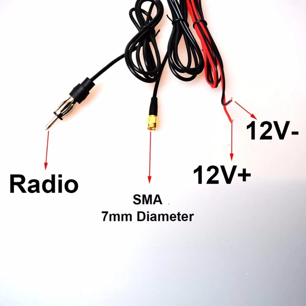 Усилитель сигнала SMA + Coax с FM антенной цифровой ТВ усилитель DVBT ATSC ISDB аналоговый