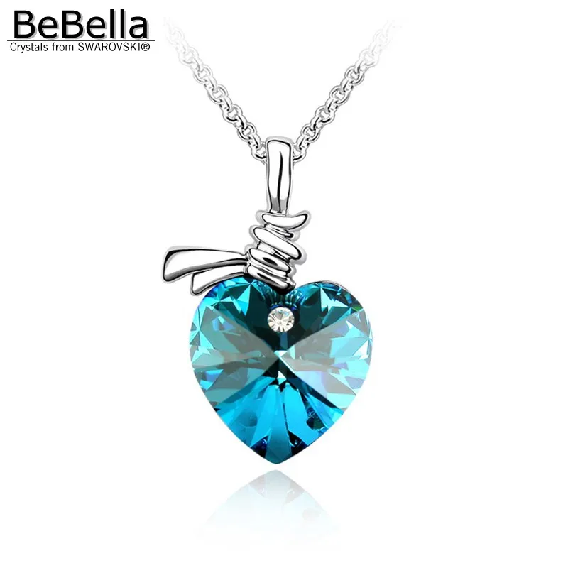 Цепочка с подвеской в форме сердца кристаллами Swarovski|pendant necklace|necklace withnecklace necklace |