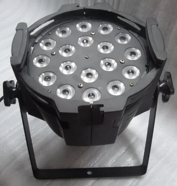 6 шт./лот чехол с Par64 DMX сценическое освещение led par мыть 18x12W RGBW 4 в 1 | Лампы и