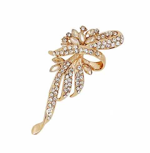 Золото Тон Ясно Украшенные стразами со идеально сочетаются с нарядным бантом