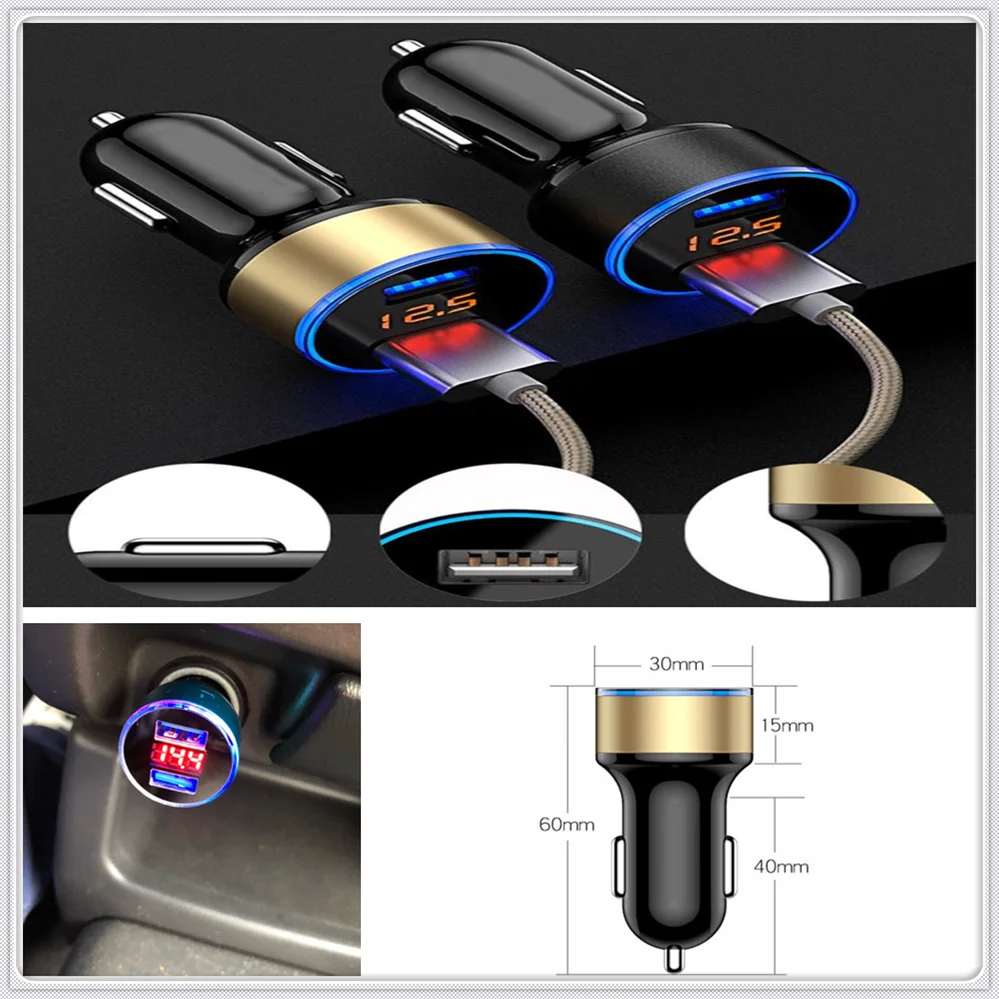 Автомобильное зарядное устройство USB 2 1 А адаптер питания для Volkswagen VW B6 Jetta Mk5 MK6