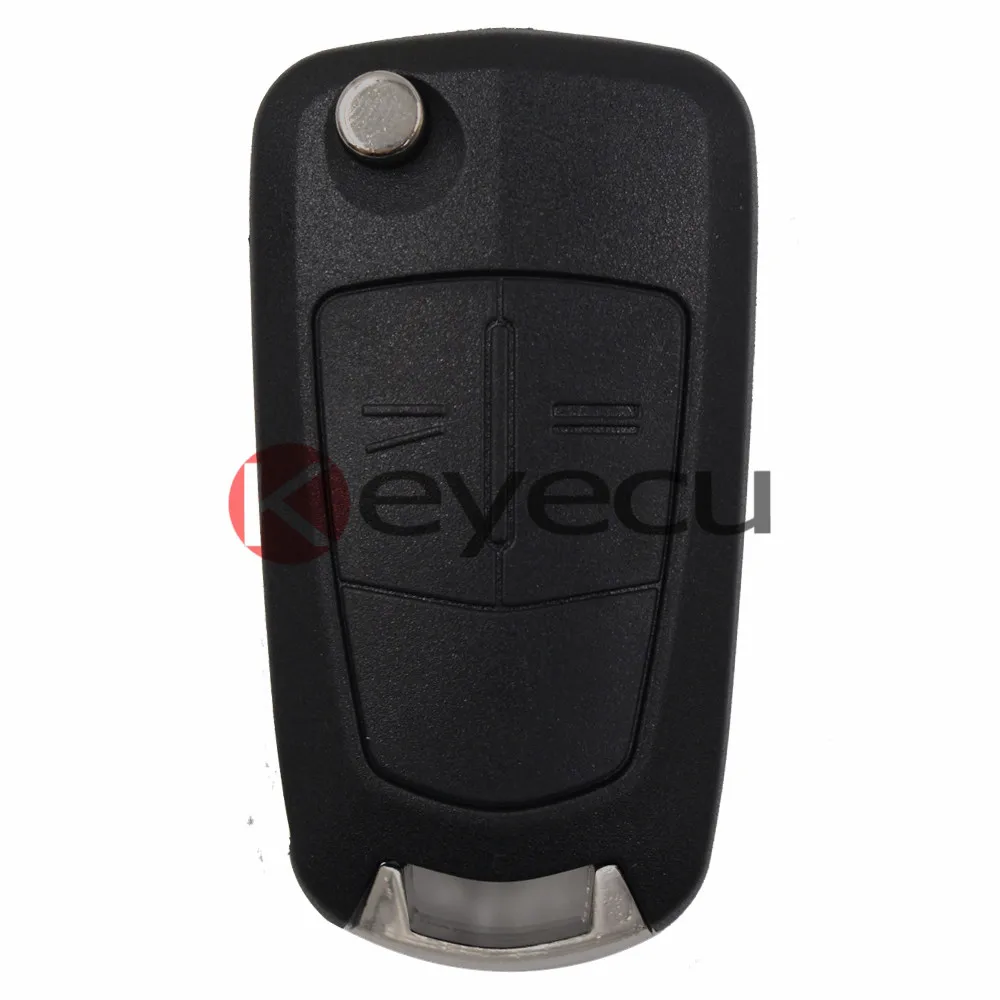 2 button Keyecu дистанционный ключ 2/3 кнопки 433 МГц PCF7946 для Vauxhall Opel Corsa D 2007 2008 2009 2010 2011 2012 ключа автомобиля - Количество кнопок: 2 button