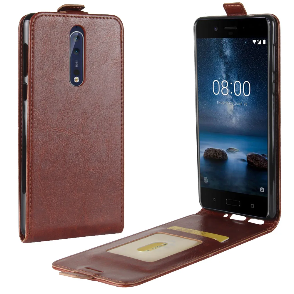Чехол для Nokia 8 кожаный чехол с магнитной застежкой флип кейс отделение денег